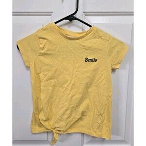 Yellow Smile Shirt Size Medium Girls